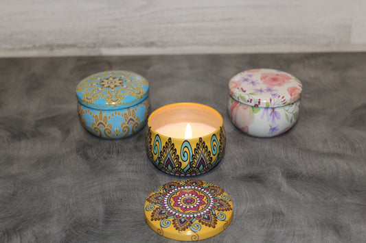 Decorative Tin Candles