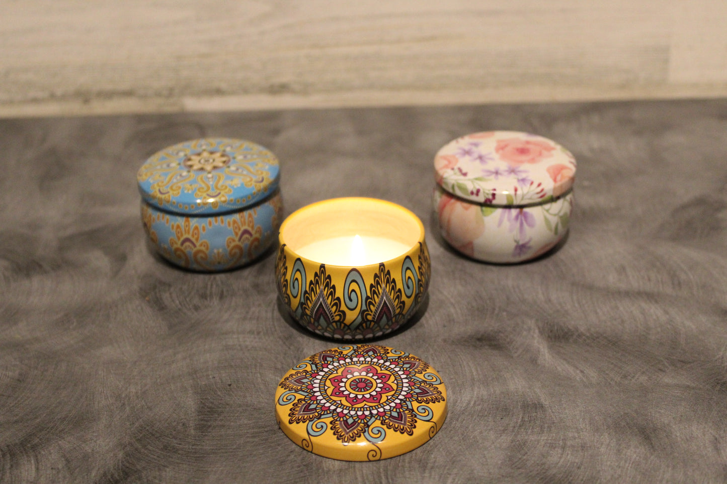 Decorative Tin Candles
