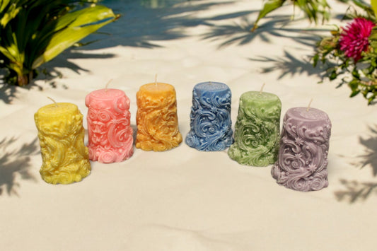 Wave Pillar Candles